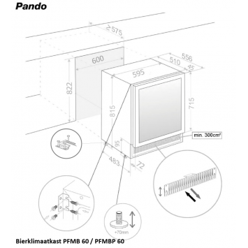 Pando PFMB 60CR Bierklimaatkast