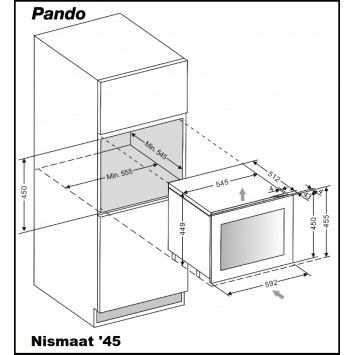 Wijnkoelkast Greeploos Pando PVMAVP 45-16CR Inbouw